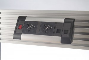 Screen or slat wall mounted
